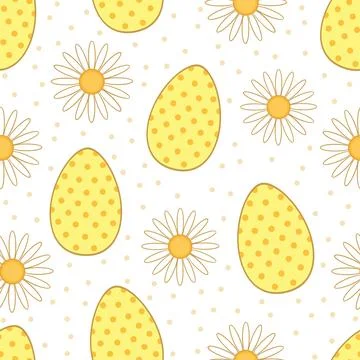 Seamless Easter pattern. Stock Illustration