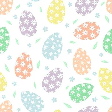 Seamless Easter pattern. Stock Illustration