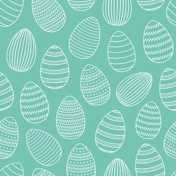 Seamless Easter pattern. Stock Illustration