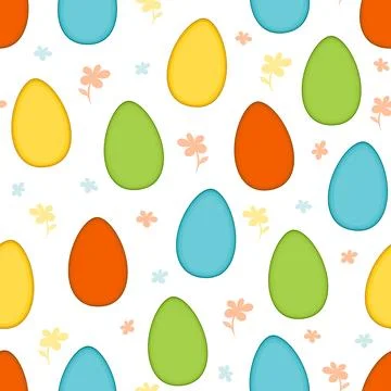 Seamless Easter pattern. Stock Illustration