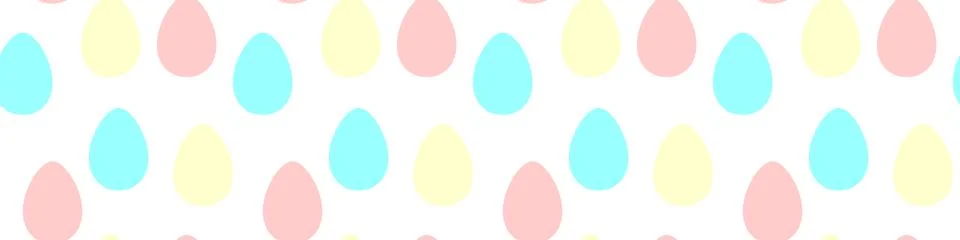 Seamless easter pattern with ornamental eggs. Vector pastel multicolor holida Stock Illustration