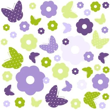 Seamless Easter Pattern, Spring Illustrazione stock