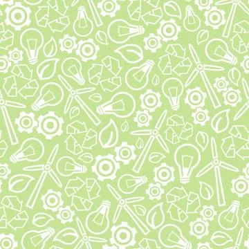 Seamless ecology background Stock Illustration