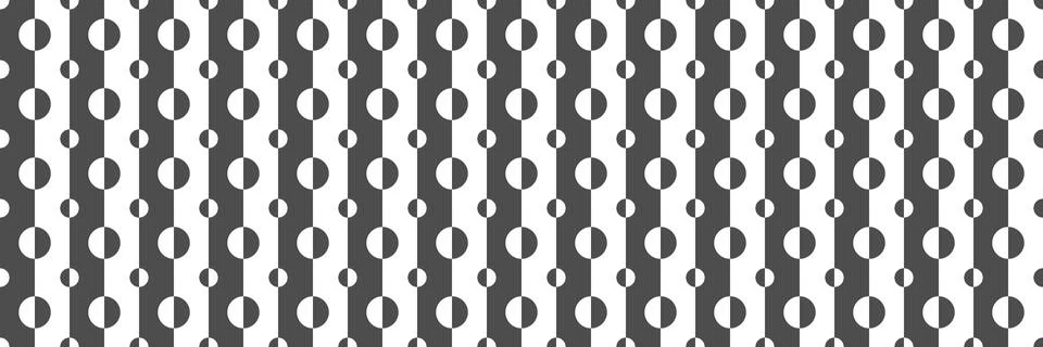 Seamless editable monochrome vector rectangles and circles pattern for textur Stockillustratie