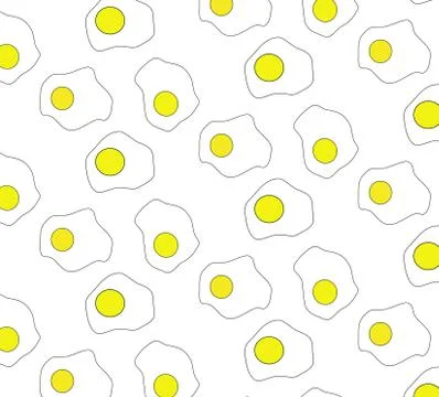 Seamless egg pattern Stock Illustration
