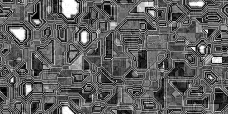 Seamless Electronic Technical Background Textures Illustrazione stock