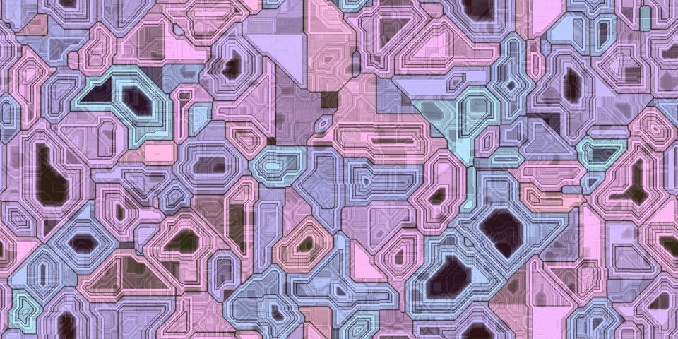 Seamless Electronic Technical Background Textures Illustrazione stock