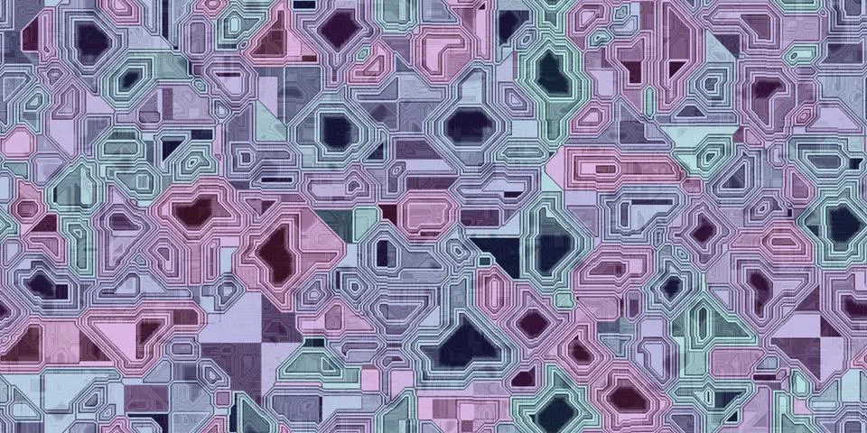 Seamless Electronic Technical Background Textures Illustrazione stock