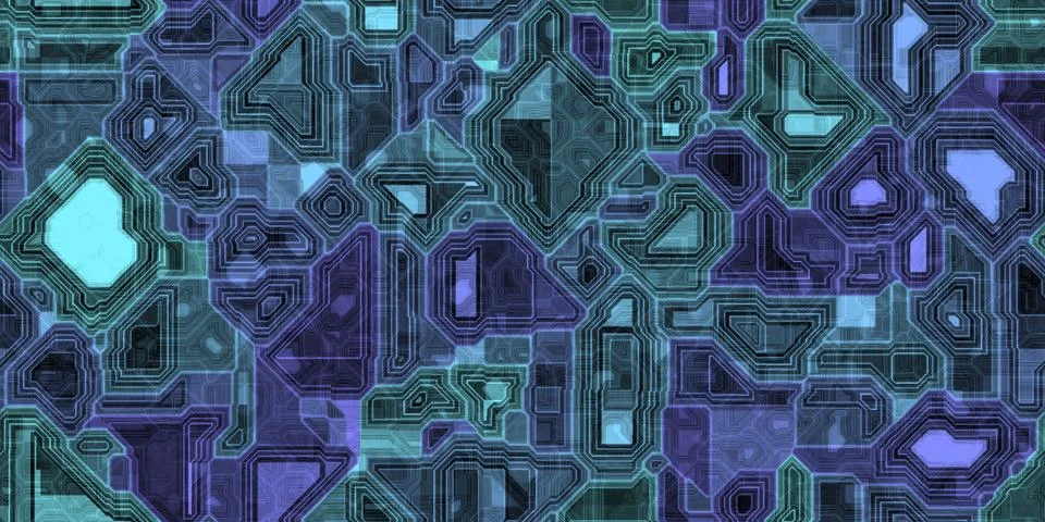 Seamless Electronic Technical Background Textures Illustrazione stock