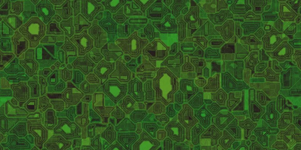 Seamless Electronic Technical Background Textures Illustrazione stock