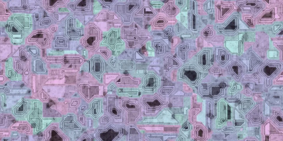 Seamless Electronic Technical Background Textures Illustrazione stock