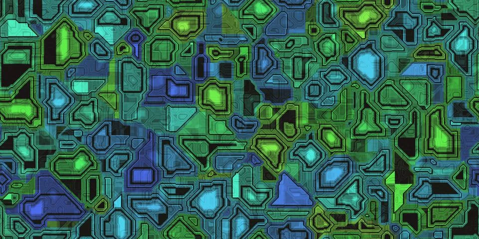 Seamless Electronic Technical Background Textures Illustrazione stock