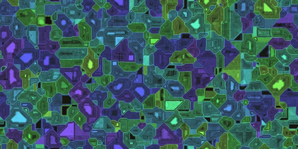 Seamless Electronic Technical Background Textures Illustrazione stock