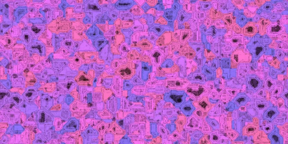 Seamless Electronic Technical Background Textures Illustrazione stock