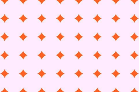 Seamless elegant geometric print. Vector pattern of orange diamonds on a li.. Stock Illustration