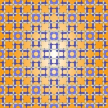 Seamless of the elements dark yellow background. 스톡 일러스트