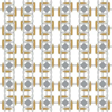 Seamless of the elements yellow gold and silver color 스톡 일러스트