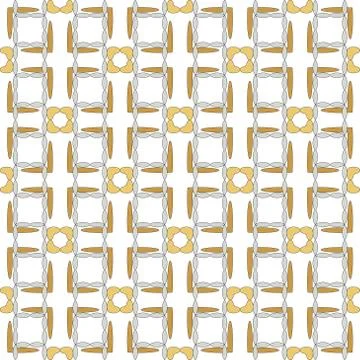 Seamless of the elements yellow gold and silver color Illustrazione stock