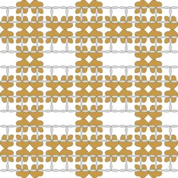 Seamless of the elements yellow gold and silver color Illustrazione stock