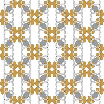 Seamless of the elements yellow gold and silver color Stock Illustration