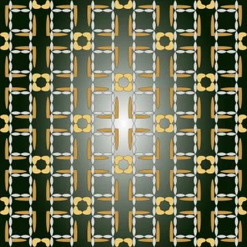 Seamless of the elements yellow gold and silver color 스톡 일러스트