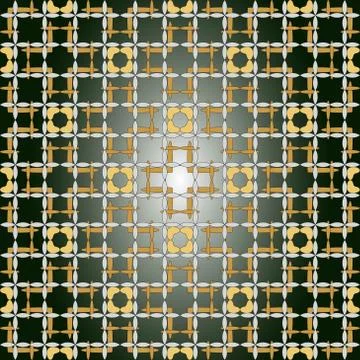 Seamless of the elements yellow gold and silver color Stock Illustration