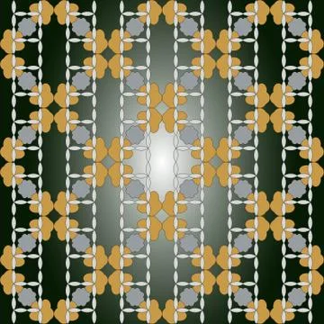 Seamless of the elements yellow gold and silver color Stock Illustration