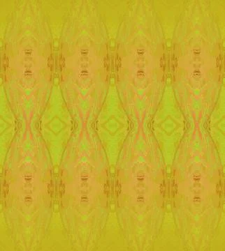 Seamless ellipse and diamond pattern olive green Stock Illustration