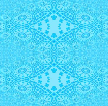 Seamless ellipses ornaments light blue Stock Illustration