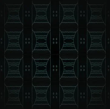 Seamless ellipses pattern black green Stock Illustration