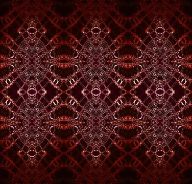 Seamless ellipses pattern brown red white Illustrazione stock