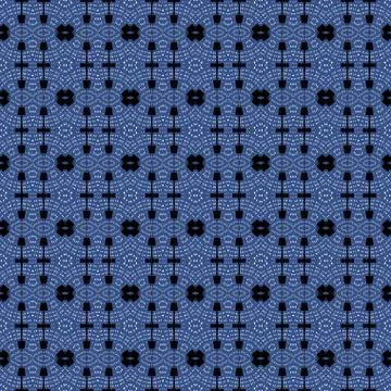 Seamless ellipses pattern gray black Stock Illustration