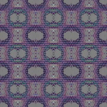 Seamless ellipses pattern gray violet purple Stock Illustration