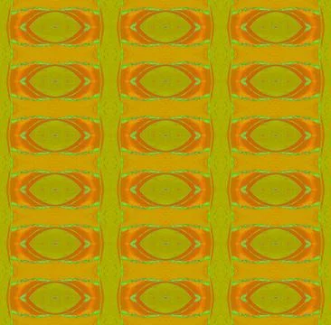 Seamless ellipses pattern green orange Illustrazione stock
