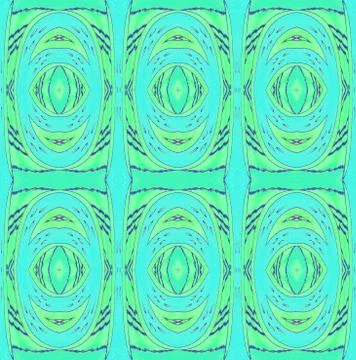 Seamless ellipses pattern green turquoise Stock Illustration