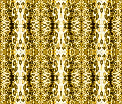 Seamless ellipses pattern ocher brown Stock Illustration