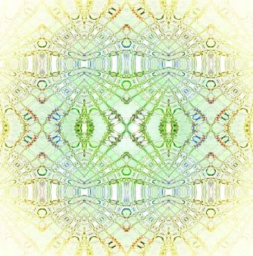 Seamless ellipses pattern pastel green Stock Illustration