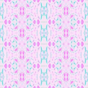 Seamless ellipses pattern pink violet turquoise Stock Illustration