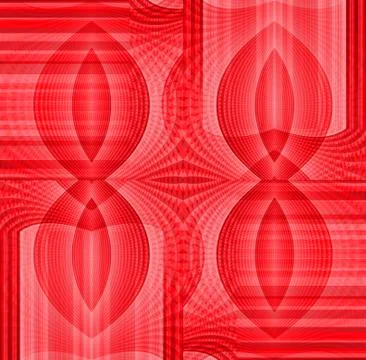 Seamless ellipses pattern red pink Stock Illustration