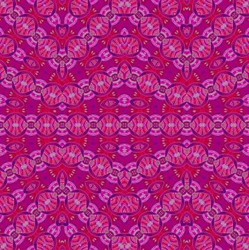 Seamless ellipses pattern red violet purple Illustrazione stock