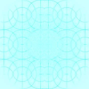 Seamless ellipses pattern turquoise blurred Stock Illustration