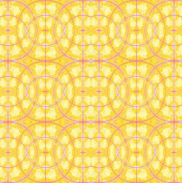 Seamless ellipses pattern yellow violet Stock Illustration