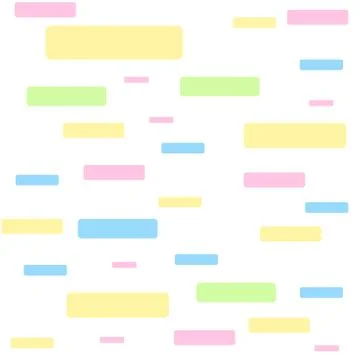 Seamless Endless Infinite Pattern of Multicolored Tiles of Different Size Stock Illustration