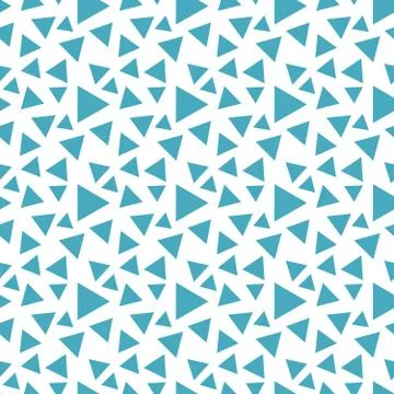 Seamless endless infinity pattern of geometric blue shapes. Drawing for wrapping Stock Illustration