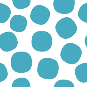 Seamless endless infinity pattern of geometric blue circle shapes. Drawing for 스톡 일러스트
