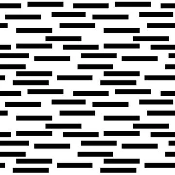 Seamless endless infinity pattern of geometric black rectangle shapes. Drawing Stock Photos