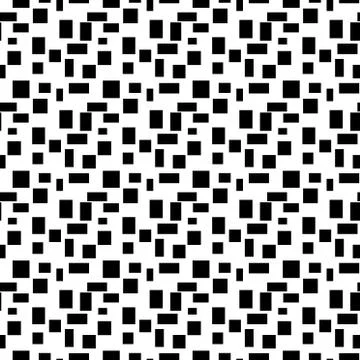 Seamless endless infinity pattern of geometric black rectangle shapes. Drawing 스톡 사진