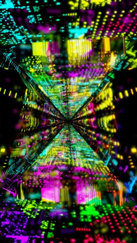 Seamless endless looping animation of the rotational movement of shiny Stock Footage 302162780
