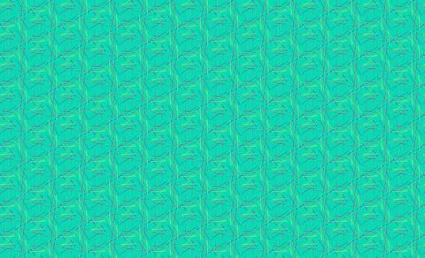 Seamless ethnic and geometric pattern for fabric, Textile ornament in a green co Stock Photos