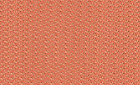 Seamless ethnic and geometric pattern for fabric, Textile ornament in an orange Stock Photos